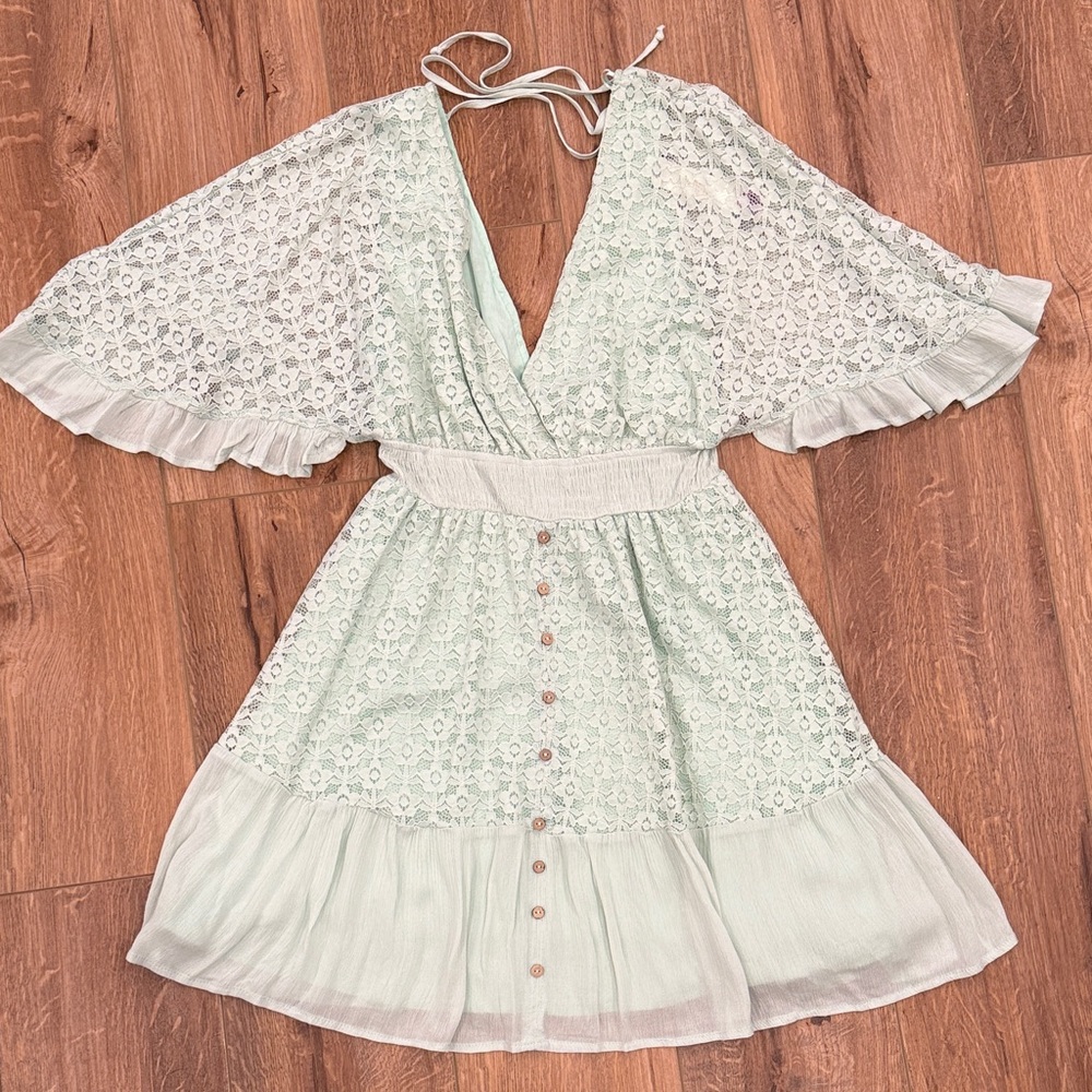 Papermoon Mint Green Lace Dress